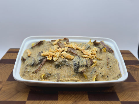Beef Stroganoff on Pasta