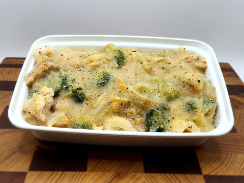 Chicken and Broccoli with Cheese on Pasta